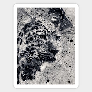 Abstract Leopard Magnet